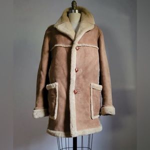 SOLD SAWYER of NAPA BROWN GENUINE SHEARLING SHEEPSKIN
